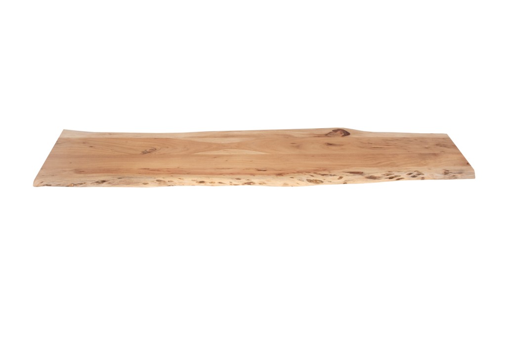 Tischplatte Baumkante Akazie Natur 160 x 40 cm CURTIS