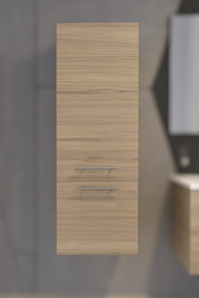 Badezimmer Hochschrank 120 cm Sonomaeiche BARCA