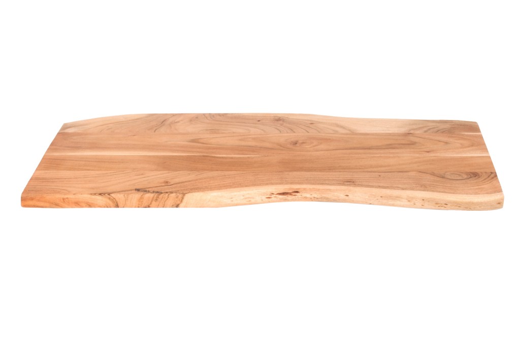 Tischplatte Baumkante Akazie Natur 100 x 40 cm CURTIS