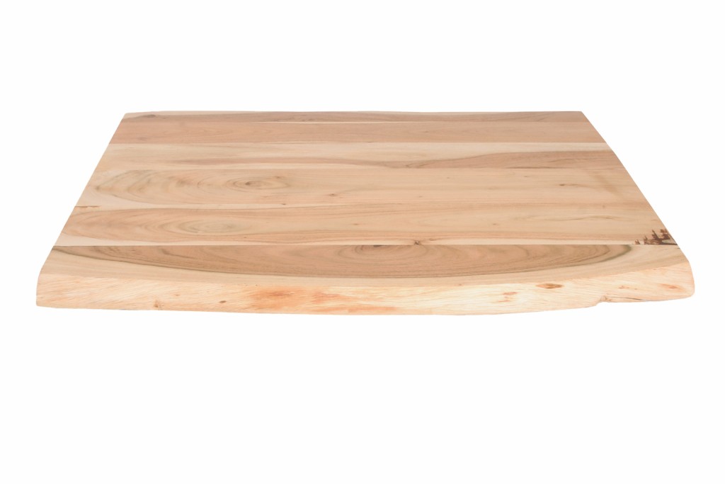 Tischplatte Baumkante Akazie Natur 60 x 60 cm CURT