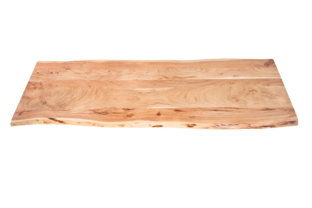 Tischplatte Baumkante Akazie Natur 160 x 60 cm CURT