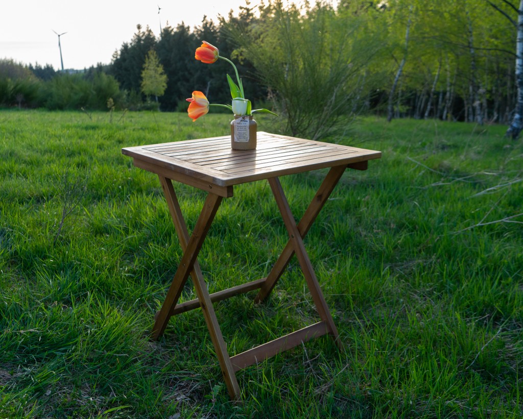 Balkontisch Akazie 60 x 60 cm klappbar BLOOM