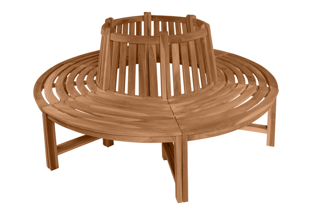 Rundbank 360° Gartenbank Teak massiv ø180 cm Highline TIMO