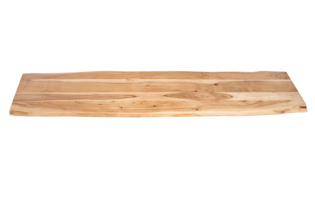 Tischplatte Baumkante Akazie Natur 180 x 40 cm CURTIS