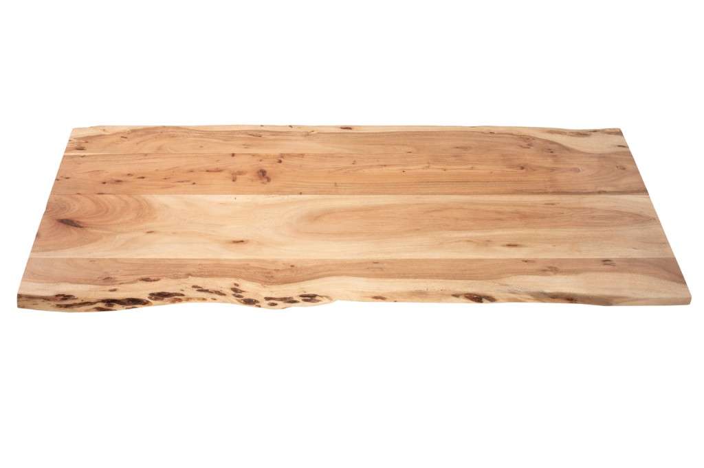 Tischplatte Baumkante Akazie Natur 140 x 60 cm CURT