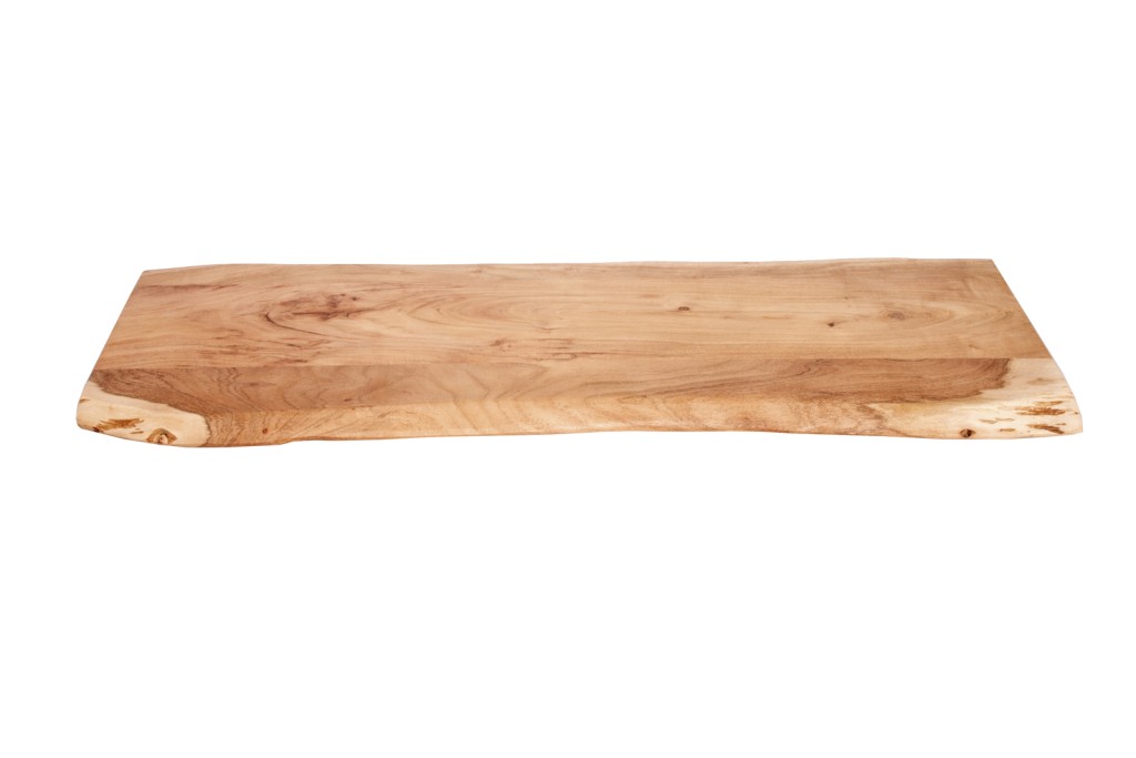 Tischplatte Baumkante Akazie Natur 120 x 40 cm CURTIS