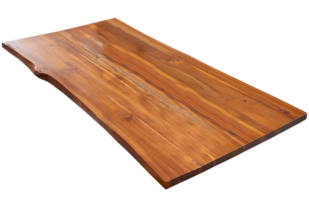 Tischplatte Baumkante Akazie cognac 180 x 90 cm Esra