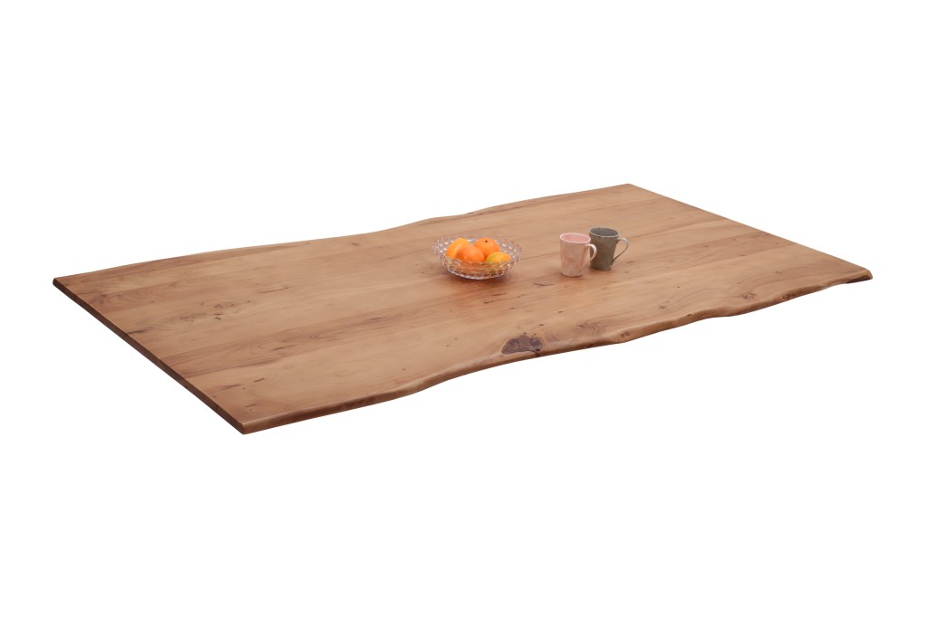 Tischplatte Baumkante Akazie Natur 280 x 100 cm NOAH