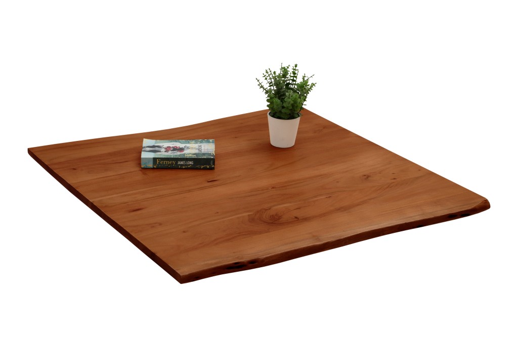 Tischplatte Baumkante Mango 90 x 90 cm BERN