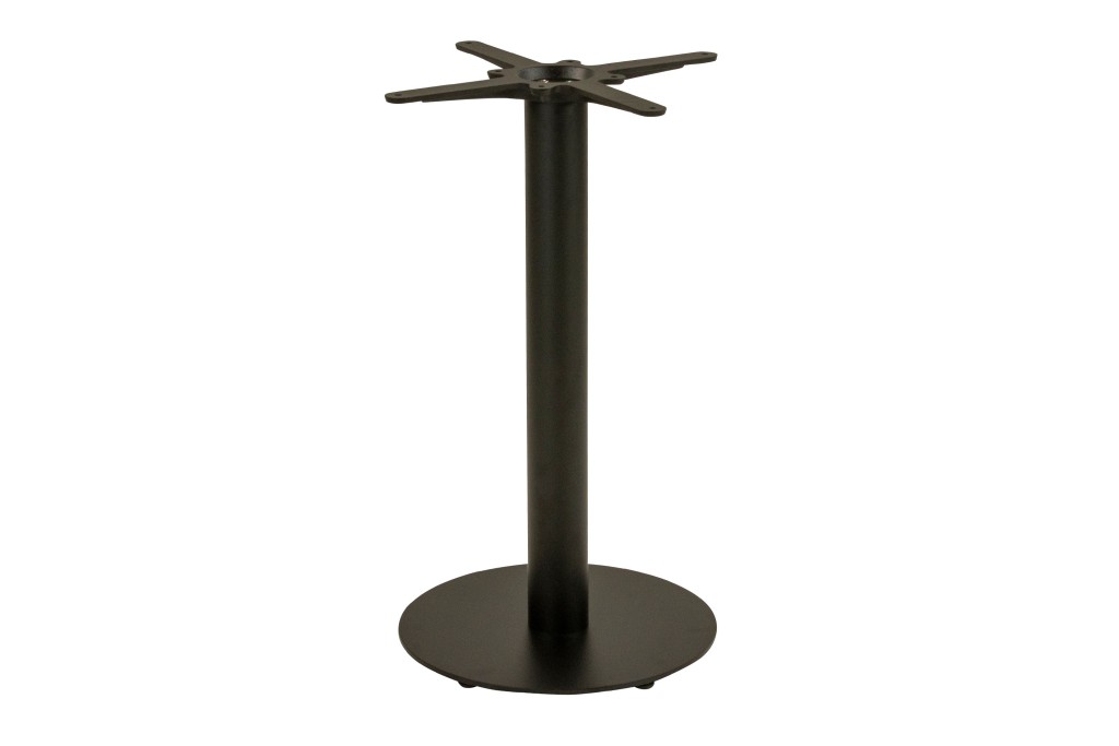 Tischgestell Bistrotische & Esstische Standfuß rund Einzelsäule 60x60x72 cm schwarz
