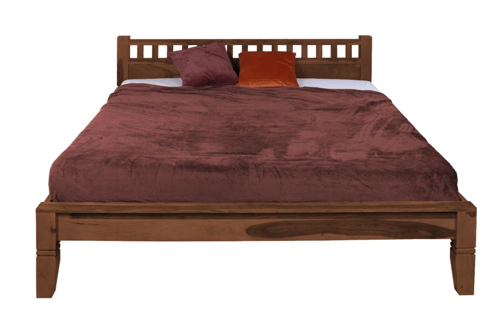 Massivholzbett nougat 180 x 200 cm aus indischem Rosenholz Aida