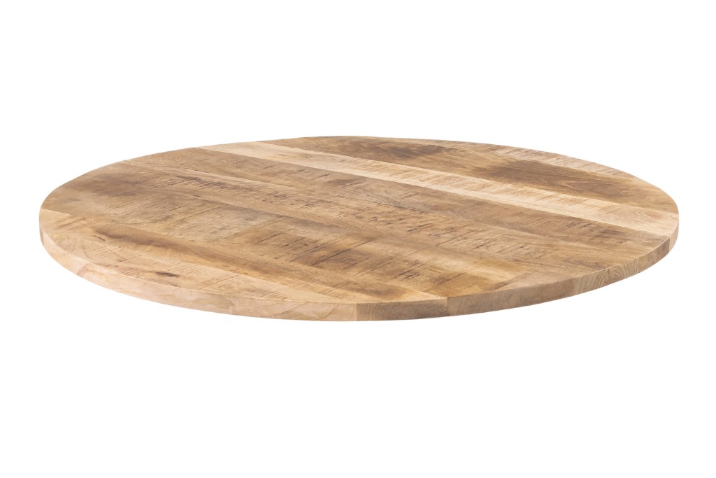 Tischplatte rund Mango rough 70 x 70 cm EMILIO