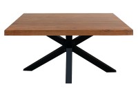 Vorschau: Esstisch Akazie Nussbaum 120 x 80 cm massiv gerade Kanten Spider-Gestell schwarz RIO Vorschau: Esstisch Akazie Nussbaum 120 x 80 cm massiv gerade Kanten Spider-Gestell schwarz RIO