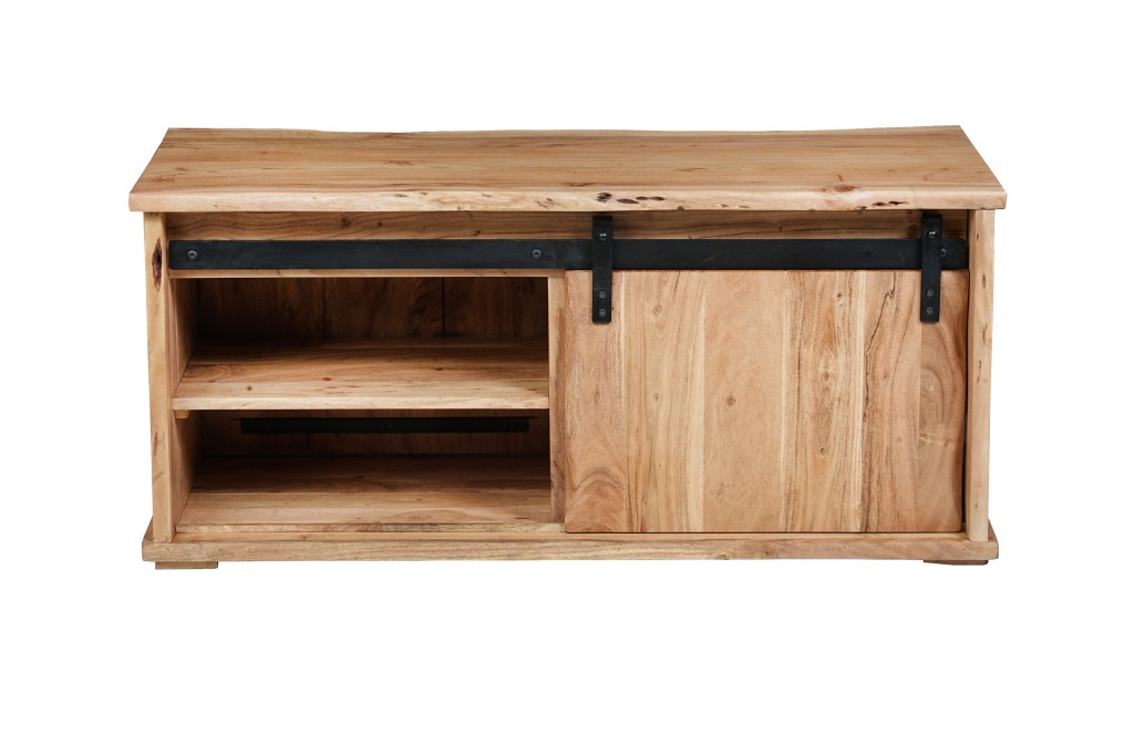 Couchtisch Baumkante 110 x 45 x 50 cm Akazienholz massiv naturfarben LIAN I