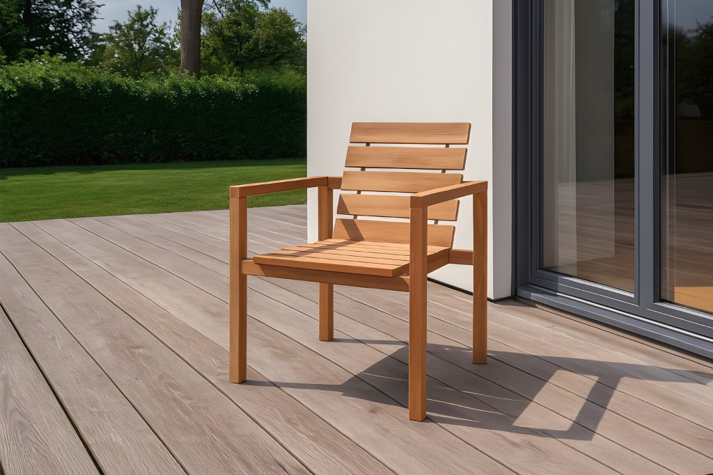 Teak Gartensessel mit Armlehnen FREETOWN