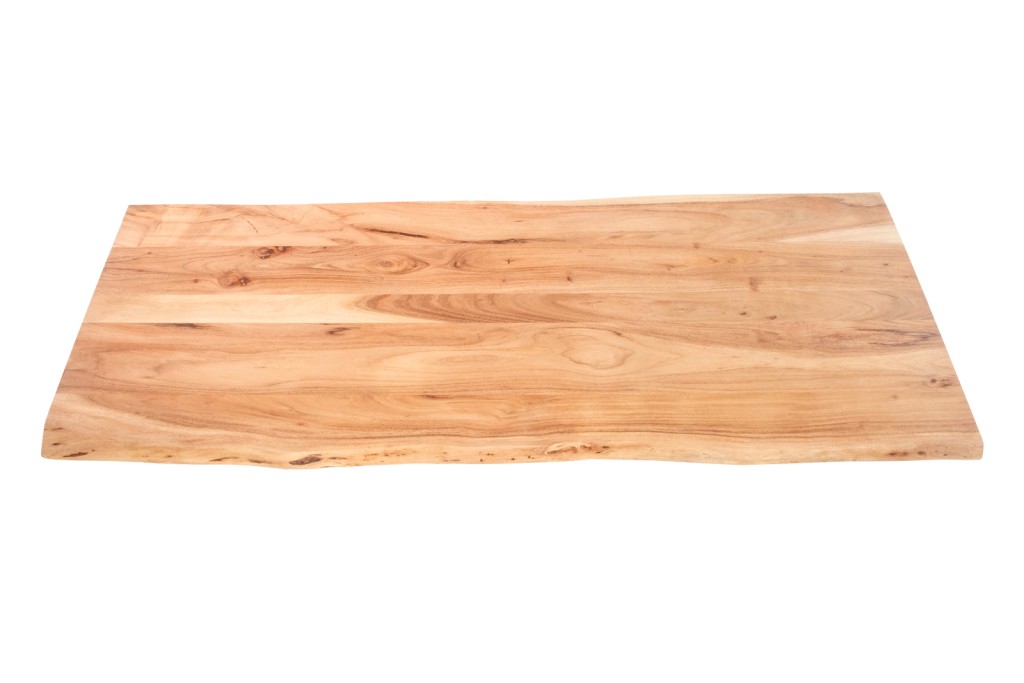 Tischplatte Baumkante Akazie Natur 120 x 60 cm CURT