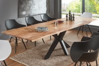 Esstisch Baumkante Akazie natur 200(300)x100 Ansteckplatten SPENCER Esstisch Baumkante Akazie natur 200(300)x100 Ansteckplatten SPENCER