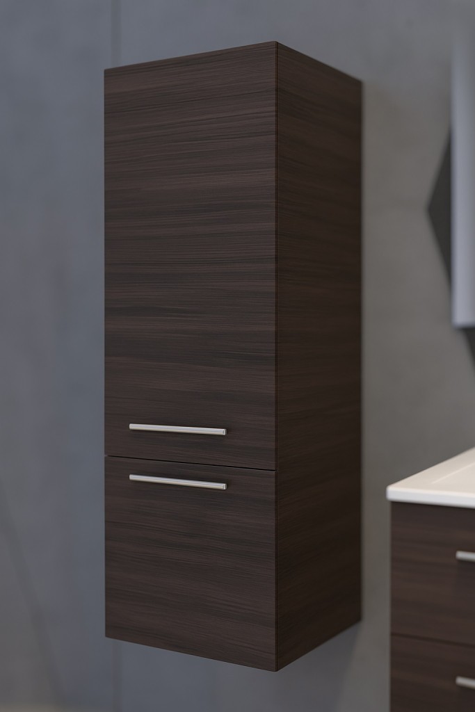 Badezimmer Hochschrank 120 cm trüffeleiche BARCA
