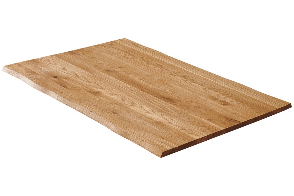 Tischplatte Baumkante Wildeiche 180 x 90 cm RICHARD