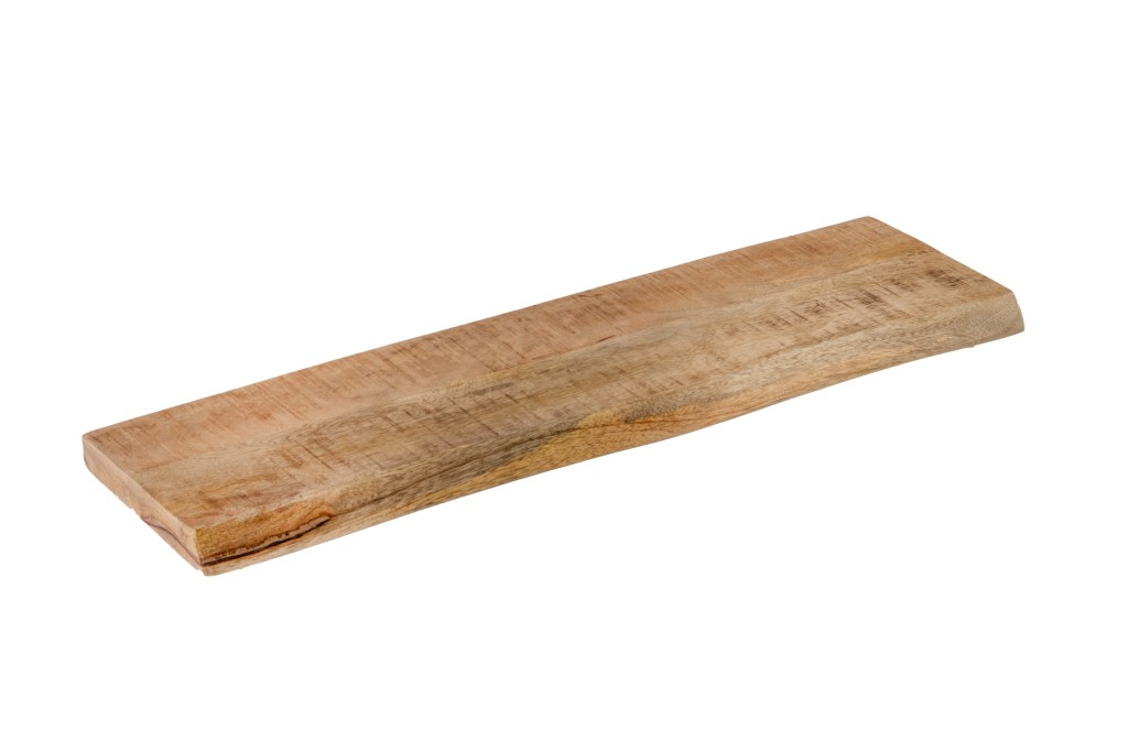 Steckboard mit Baumkante Wandregal Mango rough lackiert 90 x 20 Amanda